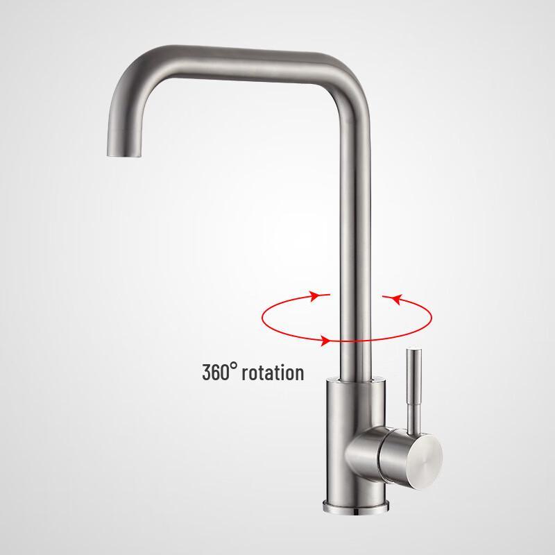 HANDIEER 304 Stainless Steel L-Shape Kitchen Faucet