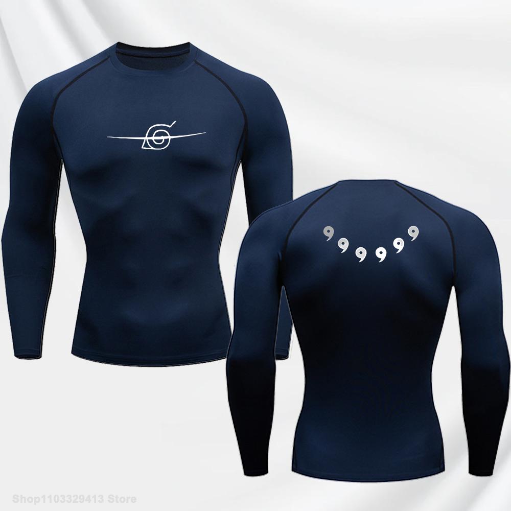 

Men Fitness Running Training Compression Shirt Summer Gym Workout Printed T-shirt Tight Elastic Quick-drying Short-sleeved S-3XL XXXL