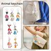 Animal Keychains - Cute Little Animal Keychains, Resin Key Accessories, Suitable For Keys, Bags, And Gifts.