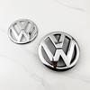 UDXKW1 ABS Front Grille & Rear Trunk Emblem 135mm 110mm For VW Golf 6 MK6 5K0853601C 5K0853630