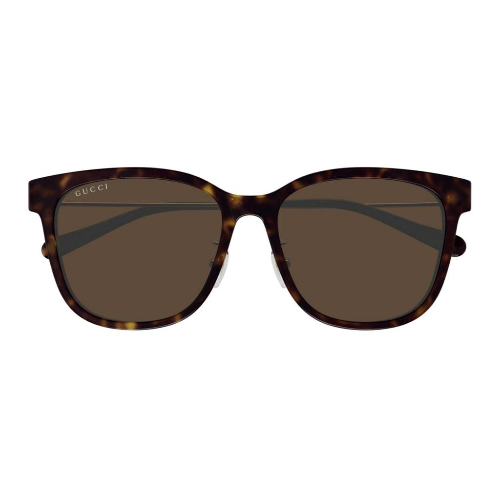 GUCCI Personalized Design Acetate Cat's Eye Sunglasses Women's Havana