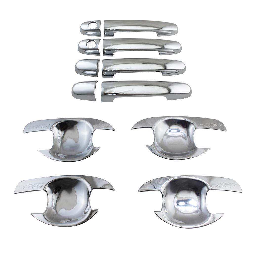 Door Handle Bowl Covers Chrome Car Accessory Trim Paste Style For TOYOTA CAMRY 2003 2004 2005 2006 Decoration Exterior Styling