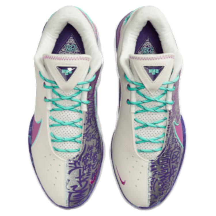 Nike LeBron 22 Support Basketball Shoes Unisex Purple White Green Asian Version HV8453-001