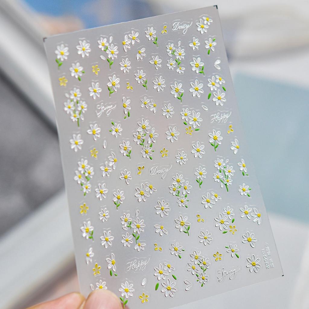 5D Starfish Fish Tail Small Fish Blue Bow Shell Silver Glitter Star Nail Art Stickers Ocean Fantasy Nail Decals Manicure