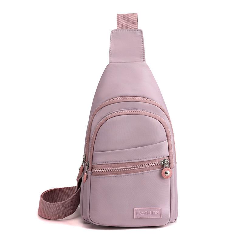 Chest Bag Women's Fashionable Small Backpack Large Capacity Versatile Shoulder Bag Portable Travel Chest Crossbody Bag Multi-layer Printed Armpit Bag