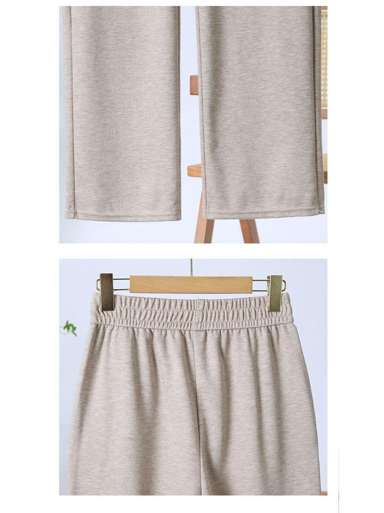 Pantalones de Cintura Alta Ajustados de Pierna Recta para Mujer - Estilo Holgado Drapeado Mom para Primavera y Otoño