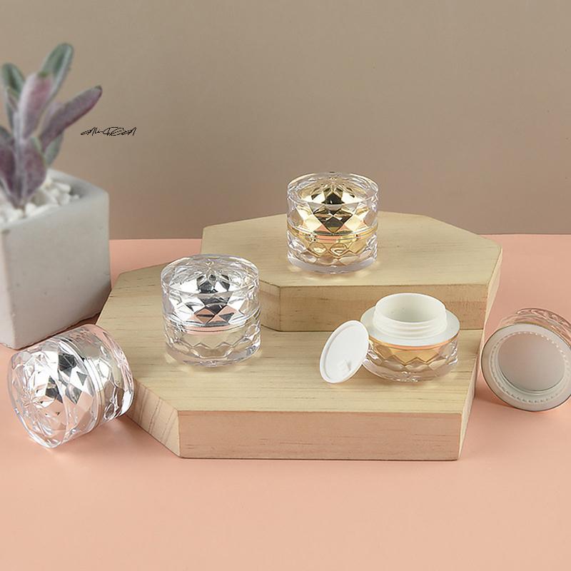 7g Acrylic Plastic Cosmetic Jar with Inner Lid Travel Size Storage Container for Cream Balm Nail & Candle Packaging
