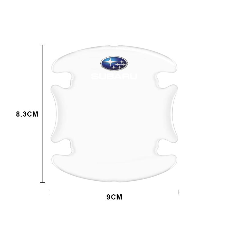Car Sticker Car Door Handle Bowl Scratches Transparent Protector for Subaru Impreza Forester Tribeca XV BRZ car styling Y17