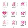 Elegant Breast Cancers Awareness Ribbon Brooch Sweater Lapel Pin for Women and Girls Clothes Decoration Accessories