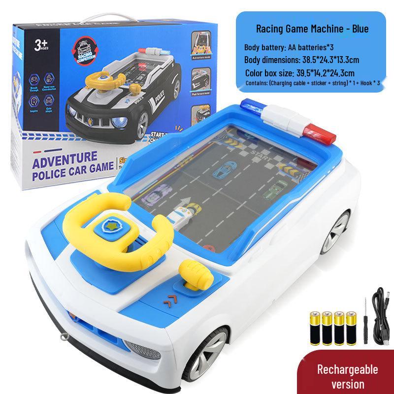 Children's Educational Cross-Country Racing Steering Wheel Toy: Simulation Driving and Concentration Game
