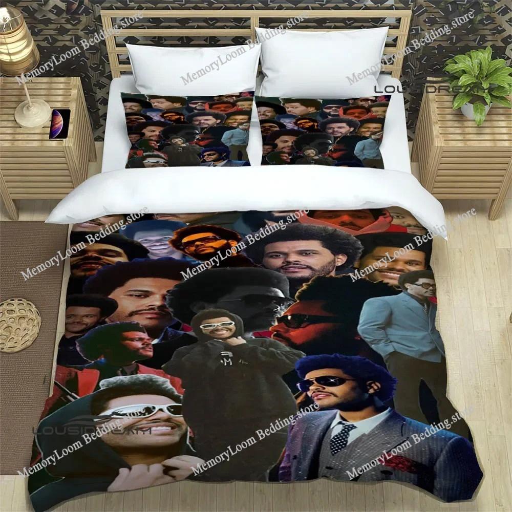 Singer Style Trendy The Weeknd Bedding Set Twin/Full/Queen Size Duvet Cover Pillowcase Soft Bedroom Set Home Textileextile