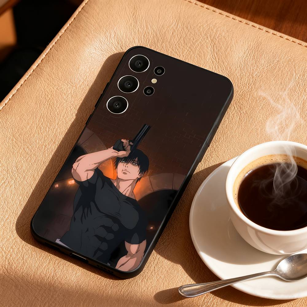 Toji F-Fushiguro Jujutsu K-Kaisen Phone Case For Samsung S26,S25,S24,S21,S22,S23,S30,Ultra,S20,FE,Lite,10,9,Black Cover