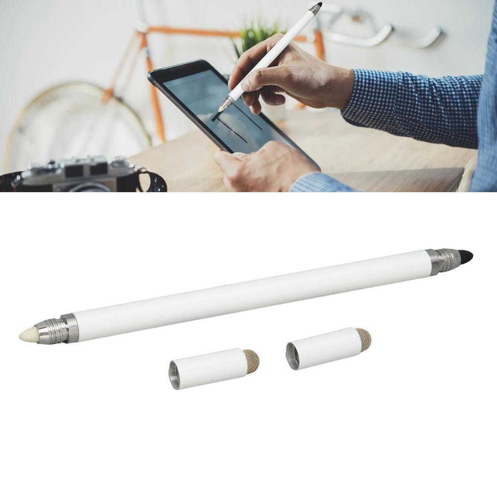 Black   Pen 4 in 1 Multifunctional Accurate Positioning Capacitive   with 2   Nibs for Mobile Phone Tablets