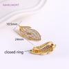 Trendy 18K Gold Plated Pearl Clasps For Necklace Making Accessory,Brass Inlaid Zircon Leaf Pearl Clasps DIY Jewelry Findings