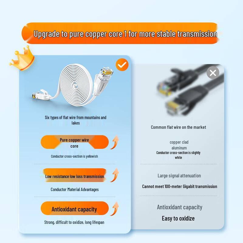 Shanze Cat6 Flat Ethernet Cable BBP610