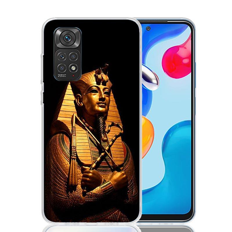 

Египет Нефертити Анубис Анх Фараон Чехол для телефона для Xiaomi Redmi Note 15 14 13 12S 12 Pro Plus 11S 11E 11 11T 10S 10 Искусство Мягкий Пат Redmi Note 14 Pro 5G