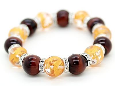 Brand Gold Carved Emperor Dragon Dragon Crystal 14mm Red Tiger Eye 14mm Luxury Prayer Beads Bracelet Power Stone [No Item] Five-claw