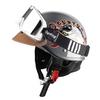 Cycking Japanese Vintage Half Helmet Open Motorcycle Helmet Scooter Skateboarding Unisex Common Muffler