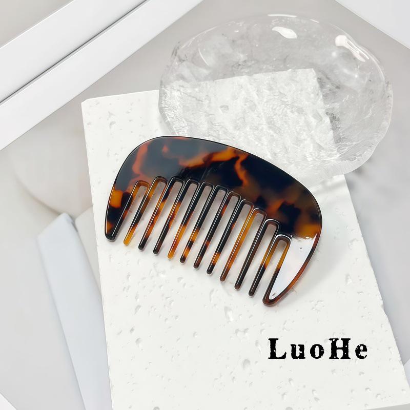 Luohe Jewelry Portable Acetate Hair Comb for Girls - New Souvenir Small Comb