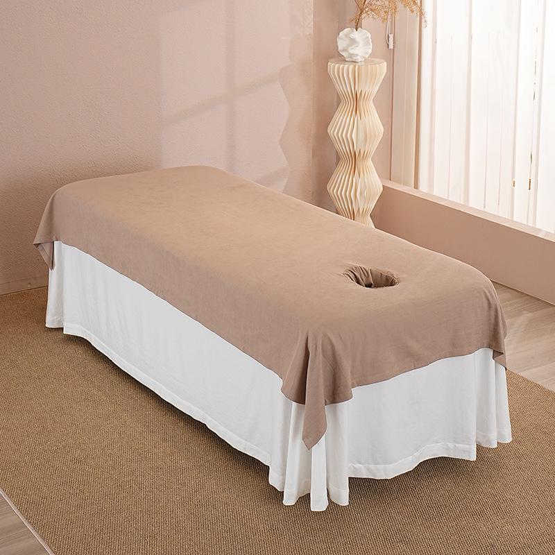 High-End Dustproof Massage Therapy Sheet with Face Hole Cover, Customizable Logo
