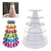6-layer Pastry Display Stand Cake Display Stand Round Plastic Cake Tower Wedding Pastry Stand