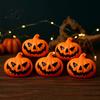 Durable Plastic Festive Supplies 3Pcs Halloween LED Pumpkin Light Spooky Ghost Hanging Holiday Ornaments Decor for Bar Glowing Haunted House