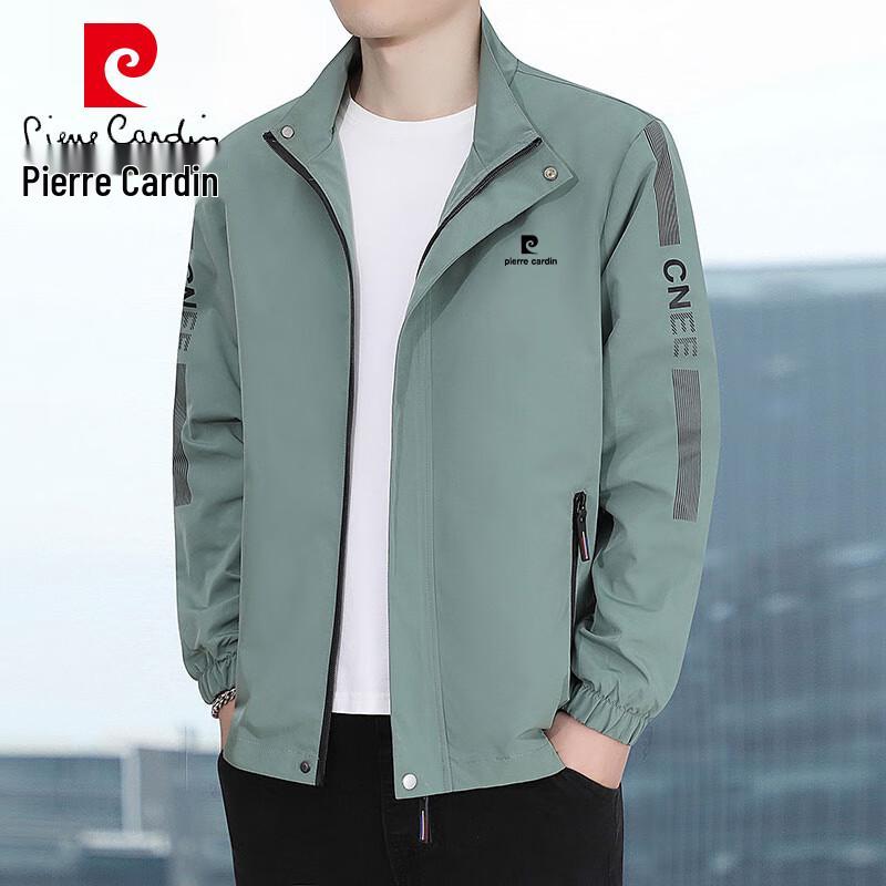 Pierre Cardin Men's Spring Autumn Stand Collar Jacket