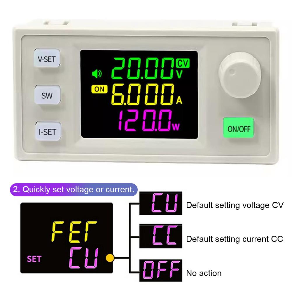 

SK120X CNC DC 6-36V/0-36V DC-DC Перетворювач Понижуючий-Підвищуючий Регульований Блок Живлення з РК-Дисплеєм 120Вт USB China Mainland