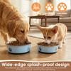2 Pack Dog Bowl Stainless Steel Pet Feeding Bowl with Non Slip Silicone Base 860ml and 1560ml Large Capacity Dog Food Water Bowl
