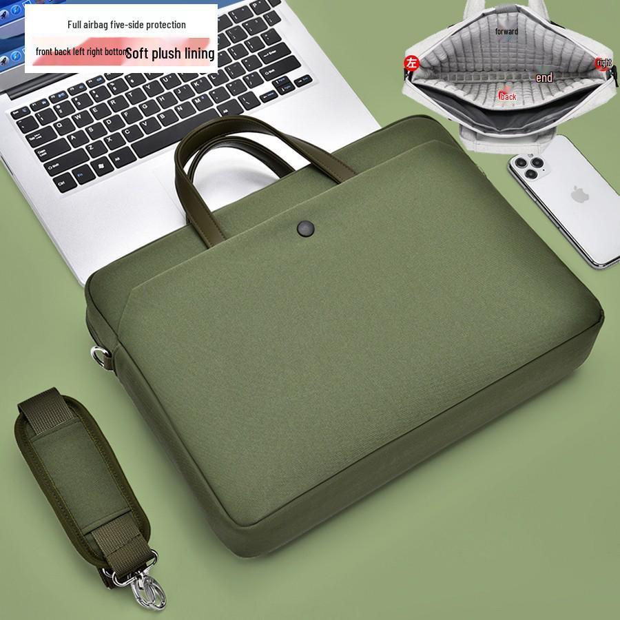 Стильная легкая деловая сумка-портфель для ноутбука 14-inch