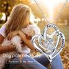 Cynlsum Dog Memorial Gifts Remembrance Necklace: Loss of Dog Sympathy Gift Heart Shape Pet Necklace for Women Pet Lovers Puppy Bereavement Gift