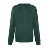 Ladies' Fashion Color Thread Long Sleeve Loose Round Neck Pullover Top