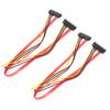 10pcs Sata Cable 7+15Pin Male To Female 22 Pin Data Power Extension Cable for External Hard Disk