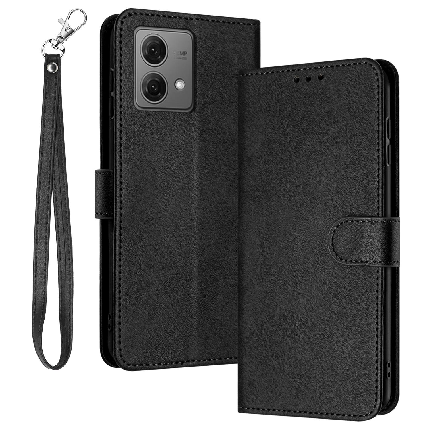 

For Motorola Edge 40 Neo 5G Case Calf Texture Full Protection Phone Cover Mobile Accessories Wholesale Black