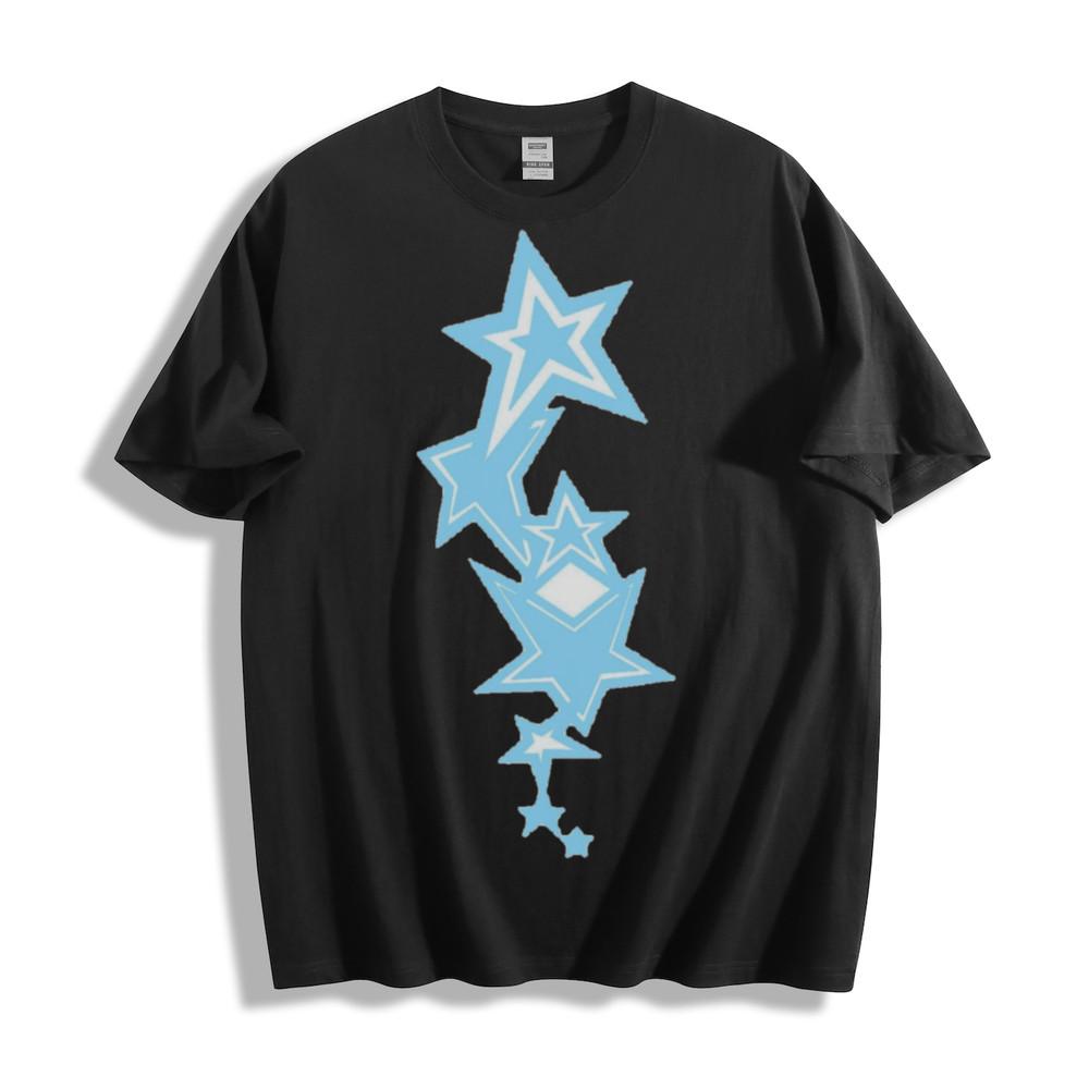Blue Star Cluster Graphic T-Shirt