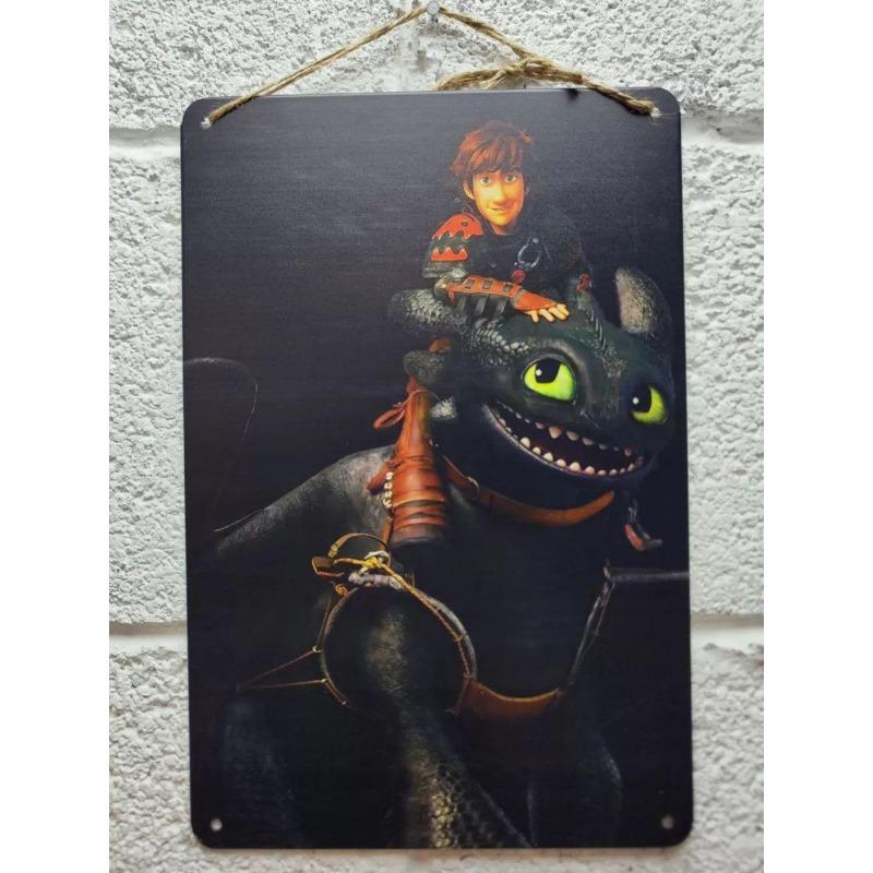 Dragon Metal Wall Art, Mythological Creature Decor Sign