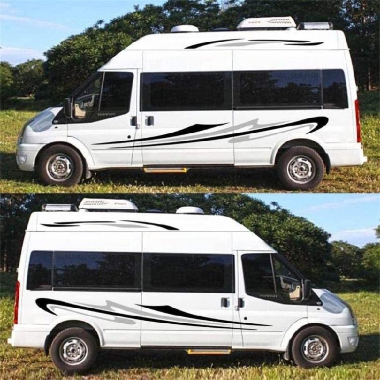 Versatile Car Side Stripes Sticker Scratch Resistant Eye Catching Campers  Side Stripes Sticker Set for Motorhome
