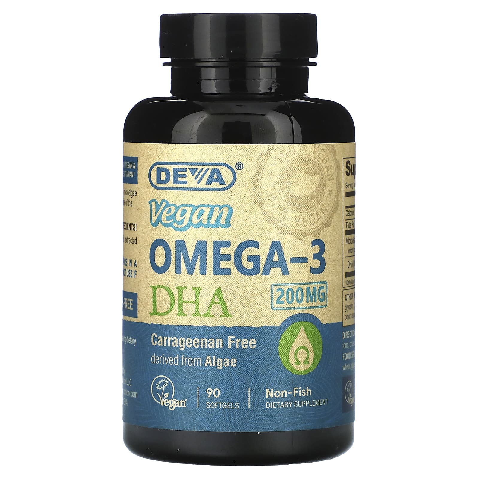 

Vegan Omega 3 Dha, 200Mg, 90 Veggie Softgels