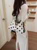 Lässige Polka Dot Damen-Crossbody-Tasche mit großer Kapazität, leicht - Vielseitige Umhängetasche für den Weg zur Arbeit 2026