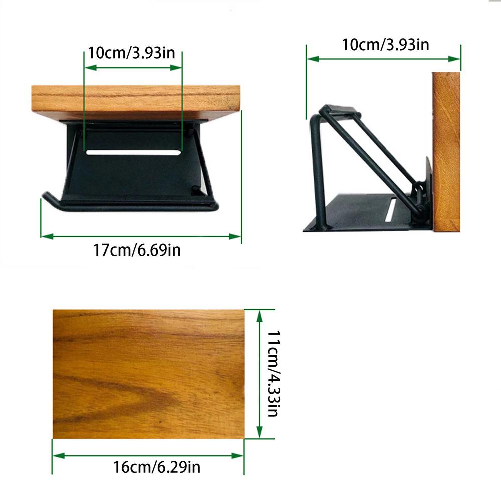 

Kitchen Paper Towel Holder Wall Mounted Roll Paper Holder With Wooden Phone Stand Multifunctional Easy Installation Paper Rack