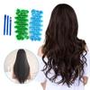 12pcs Heatless Hair Curler No Heat Hair Rollers Soft Curls Curling Rod Roller Sticks Perm Rods Wave Formers Hair Styling Tools
