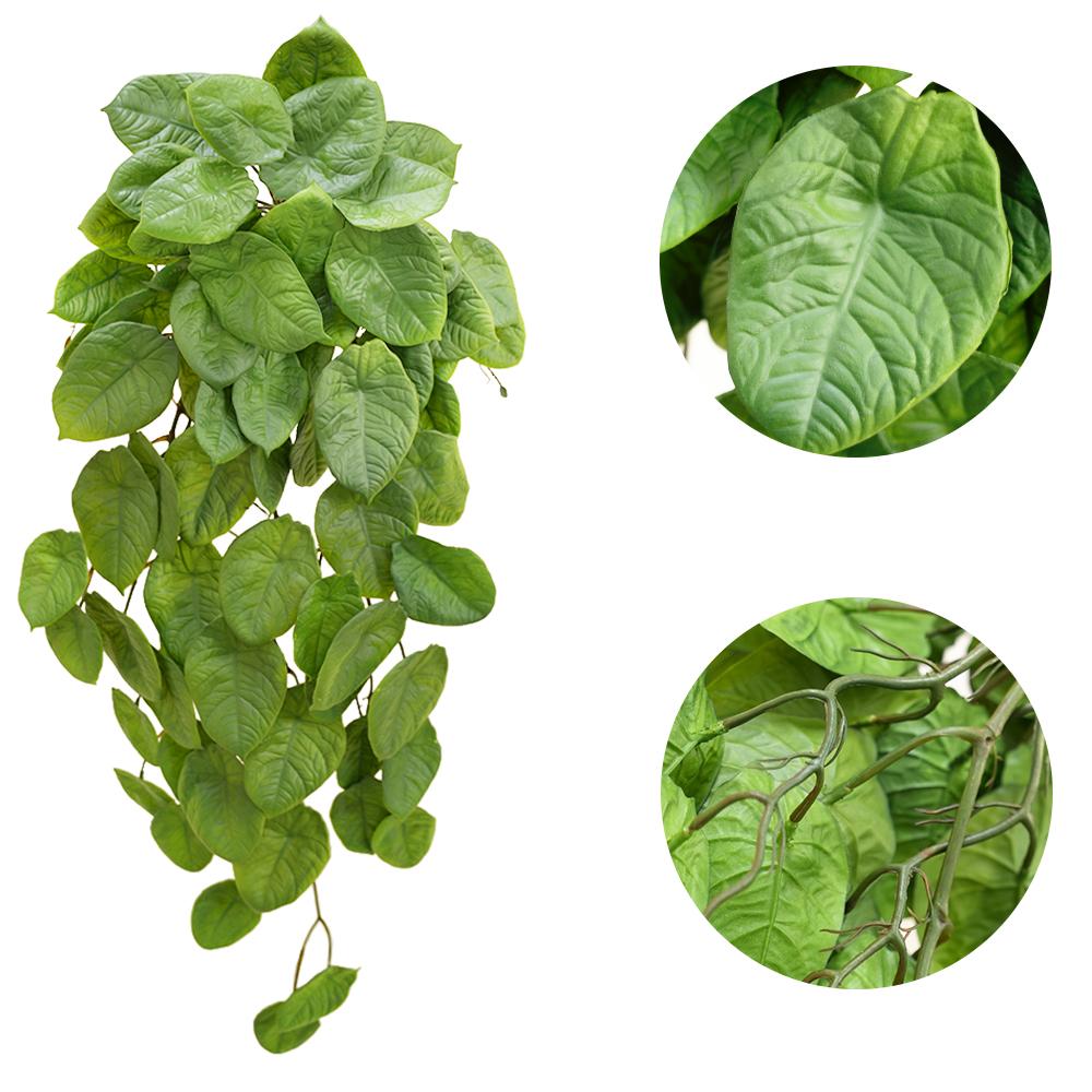 

Artificial Hanging Plants with 70 Leaves Fake Hanging Vines for Indoor Outdoor Decoration Wedding Party Christmas Fall Decor темно-зеленого