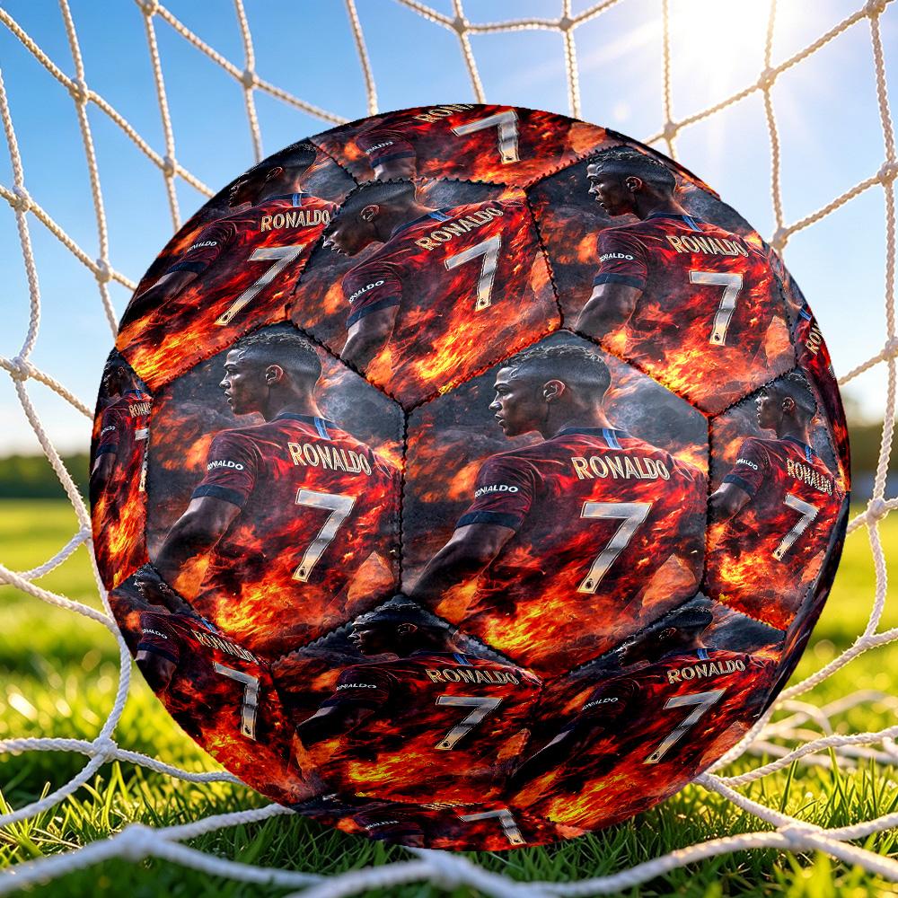 1pc Cr Football Legend Soccer Ball Size 5, Suitable for Practice Matches/tournament Training,Lightweight and Durable. Cl7021