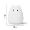 1PC Luz Noturna de Gato Fofo Para Bebê Crianças Desenho Animado 7 Cores Lâmpada de Dormir de Silicone Sensor de Toque Lâmpada de Mesa Para Decoração de Casa Quarto