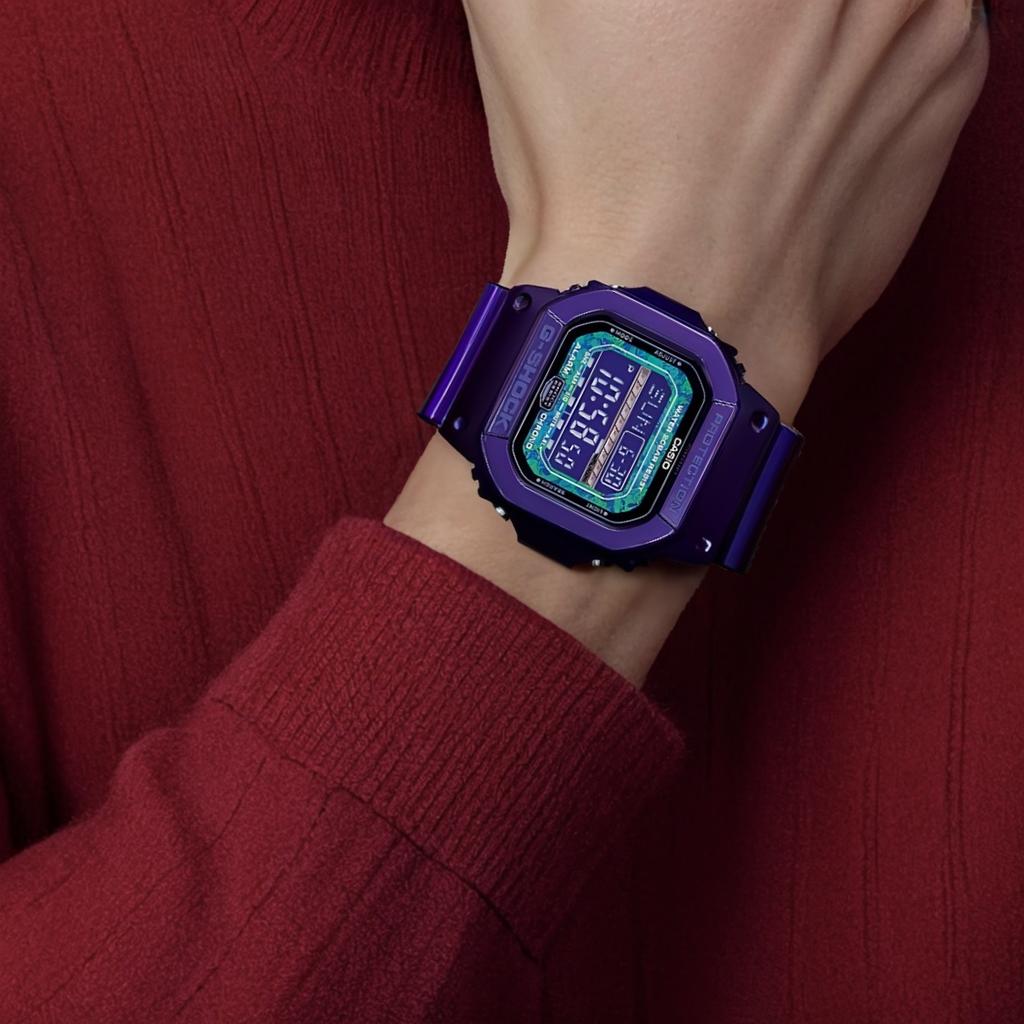 Casio G SHOCK Quartz Movement Resin Strap Watch Men's Watches Purple Watch Dial GLS-5600KL-6