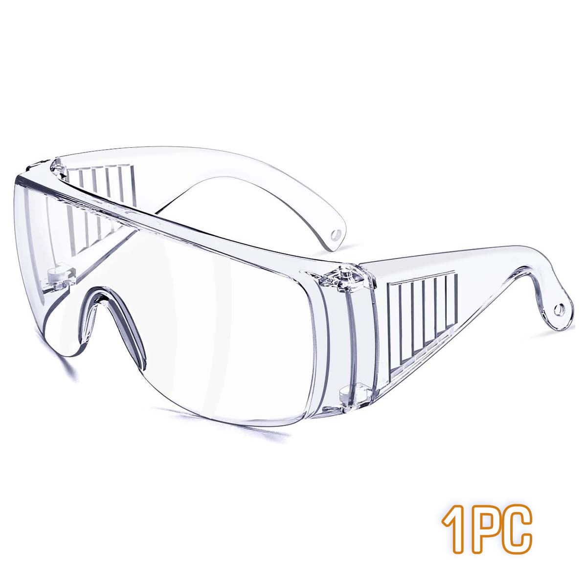 

1PC Clear Safety Glasses for Men and Women with Anti-Fog and Scratch Resistant Wrap Around Lenses
