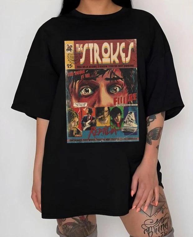 

The Strokes Reptilia Shirt, Vintage The Strokes T-shirt - Rock Band Shirt S