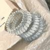 Stylish Korean Telephone Cord Hair Band Strong Elasticity Comfortable And Water Proof Ponytail Holder Hair Accessories