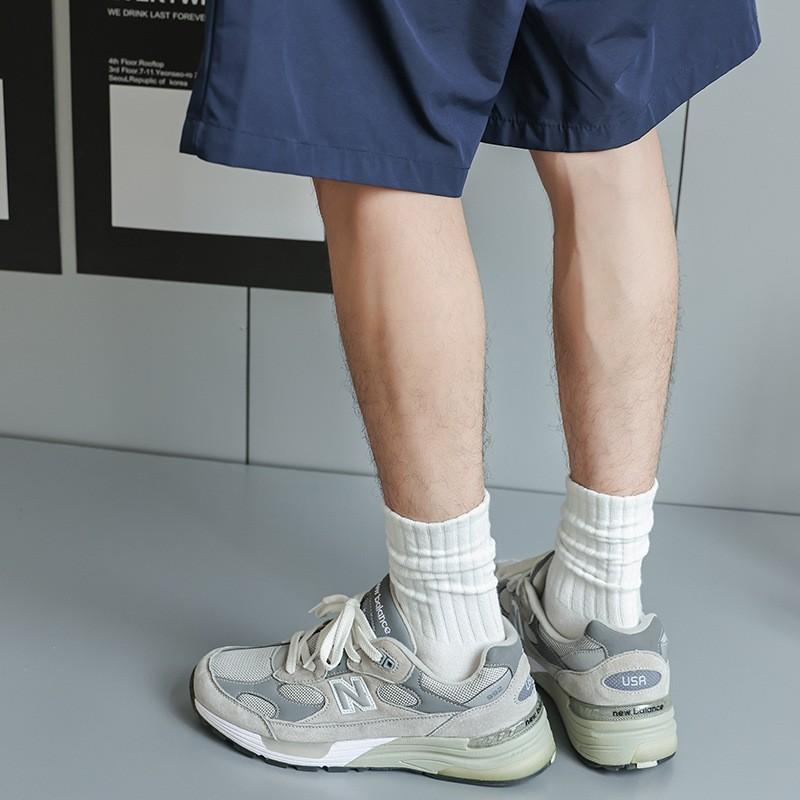 Socks Of The Same Pure Cotton Boneless Medium Tube Socks Sweat-Absorbing Deodorant Sports Cotton Solid Color Stacking Socks