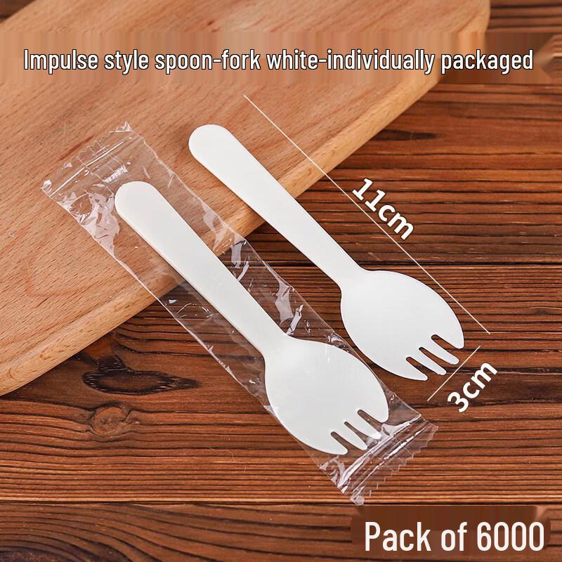 Qiwei Individually Wrapped Disposable Plastic Sporks